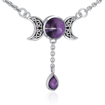 Blue Moon Silver Necklace TN258 - Jewelry